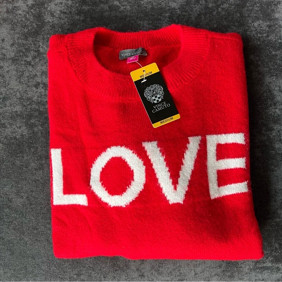 NWT Vince Camuto Ladies Valentines Day Sweater Size Medium - Picture 7 of 11